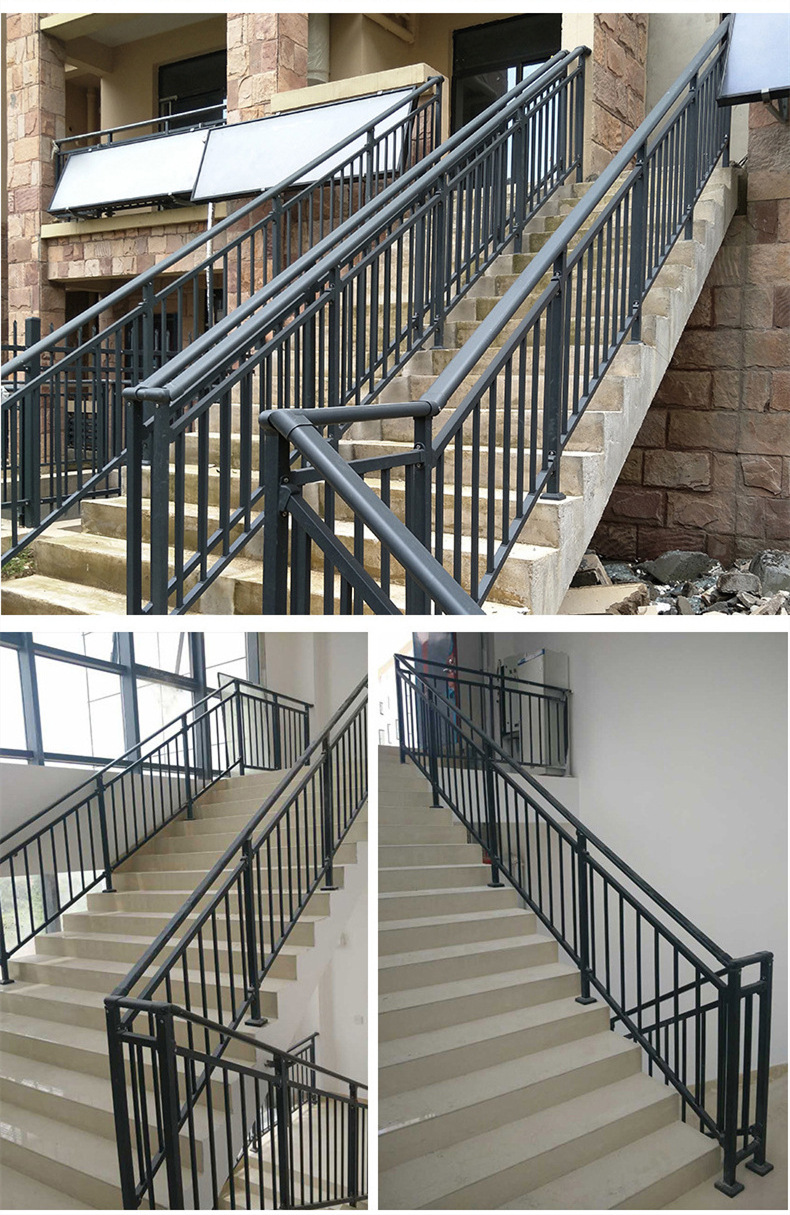 铁艺阳台外围栏杆家用阁楼安全护栏现代简约酒店医院走廊楼梯扶手