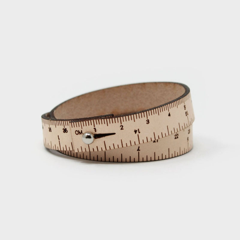 复古时尚皮革卷尺 学习办公用手腕尺子 便携量衣尺子礼品定制