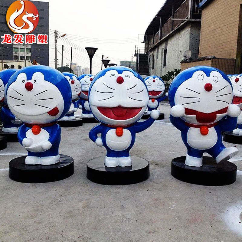 工厂定制玻璃钢卡通雕塑 动漫卡通造型雕塑 玻璃钢雕塑美陈摆件-报价