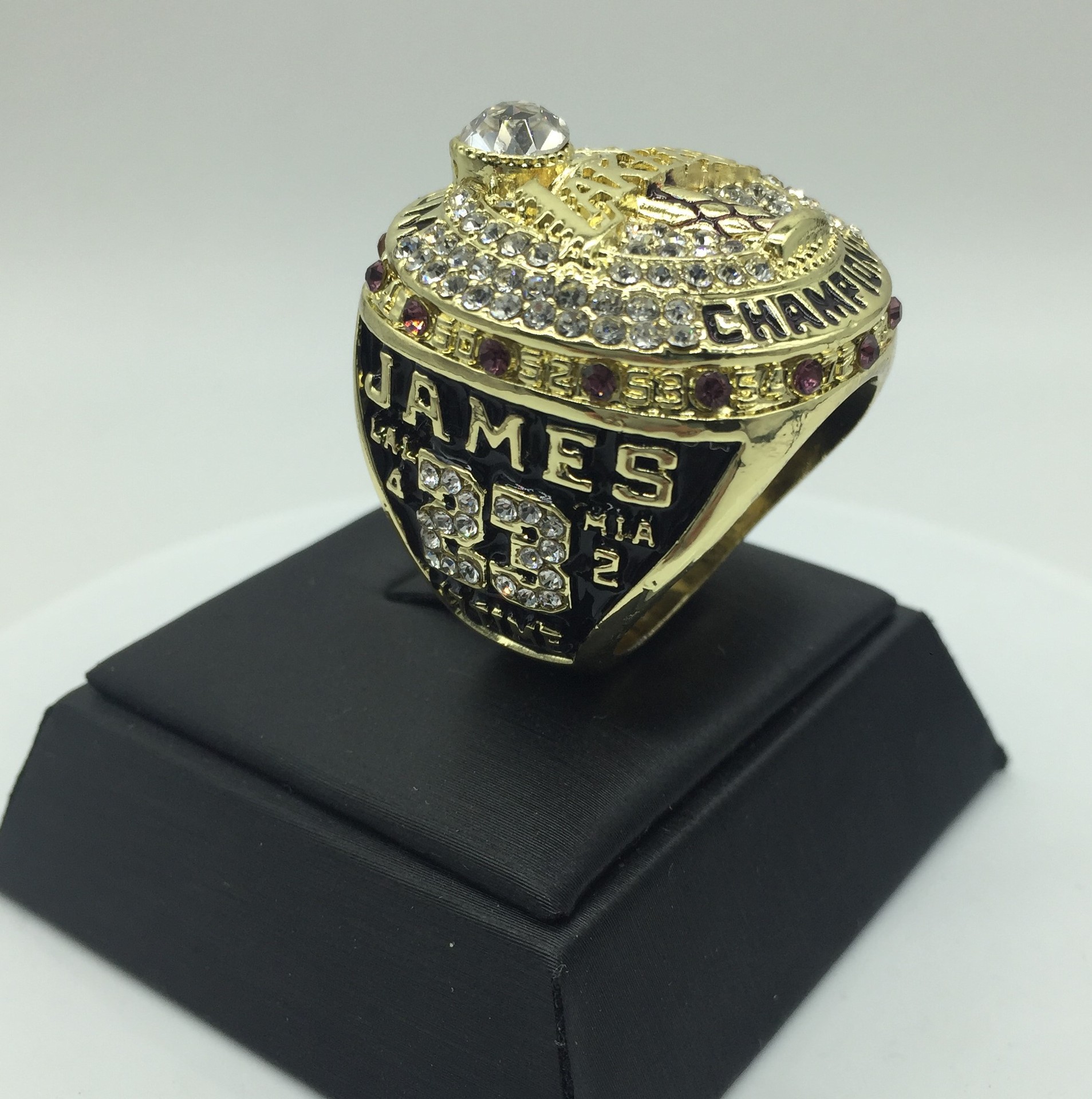 nba2020湖人队詹姆斯总冠军戒指 外贸球迷戒指厂家直销