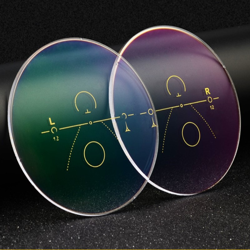 晨远1.56/1.61/1.67/1.74内渐进多焦点老花近视变色镜片