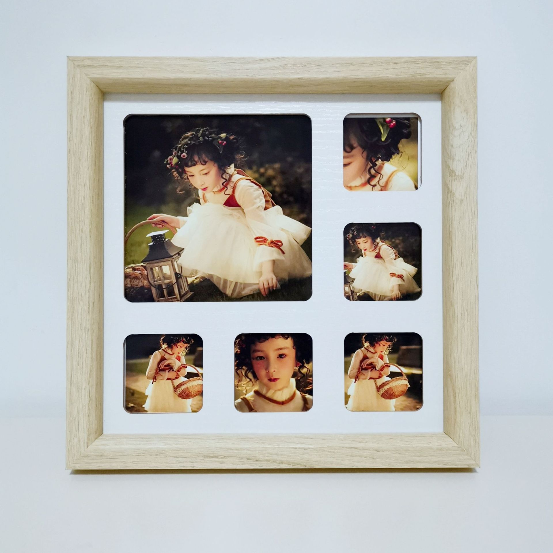 新款六宫格摆台迷你轻奢宫格相框简约创意儿童婚纱影楼活动桌摆