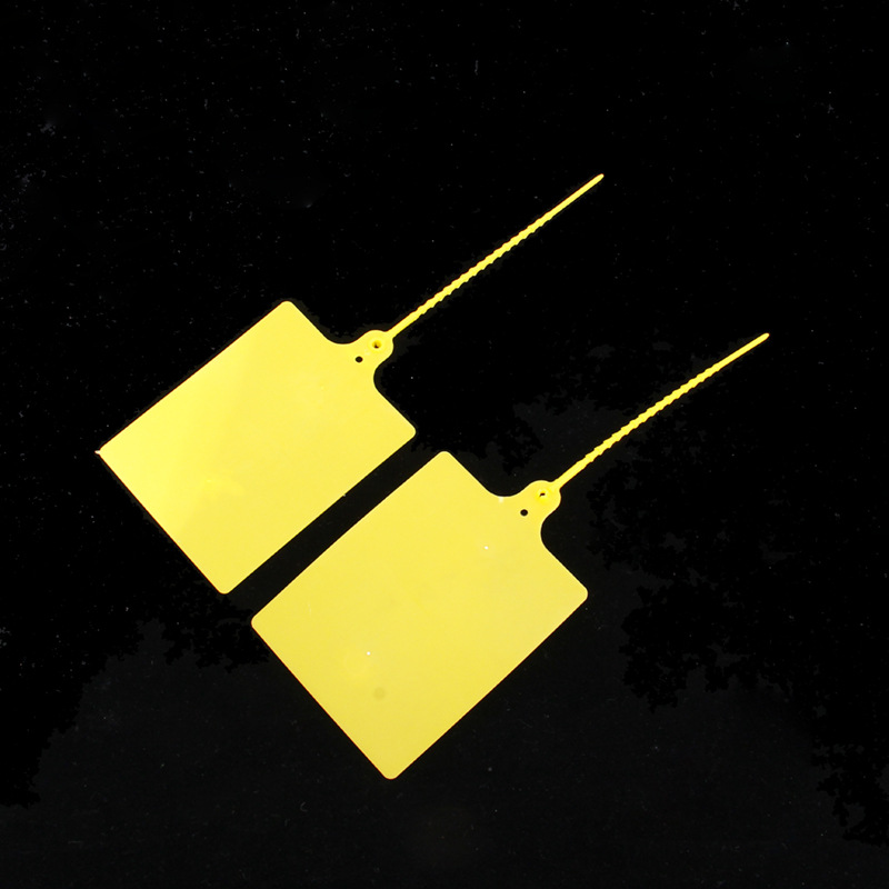 通用现货大号塑料扎带封条可贴快递单物流挂签标签货运吊挂牌批发