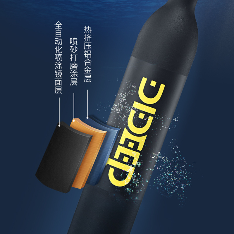 New Scuba Mini Oxygen Bottle Diving Teaching Underwater Submersible Equipment Breathing Oxygen Tank