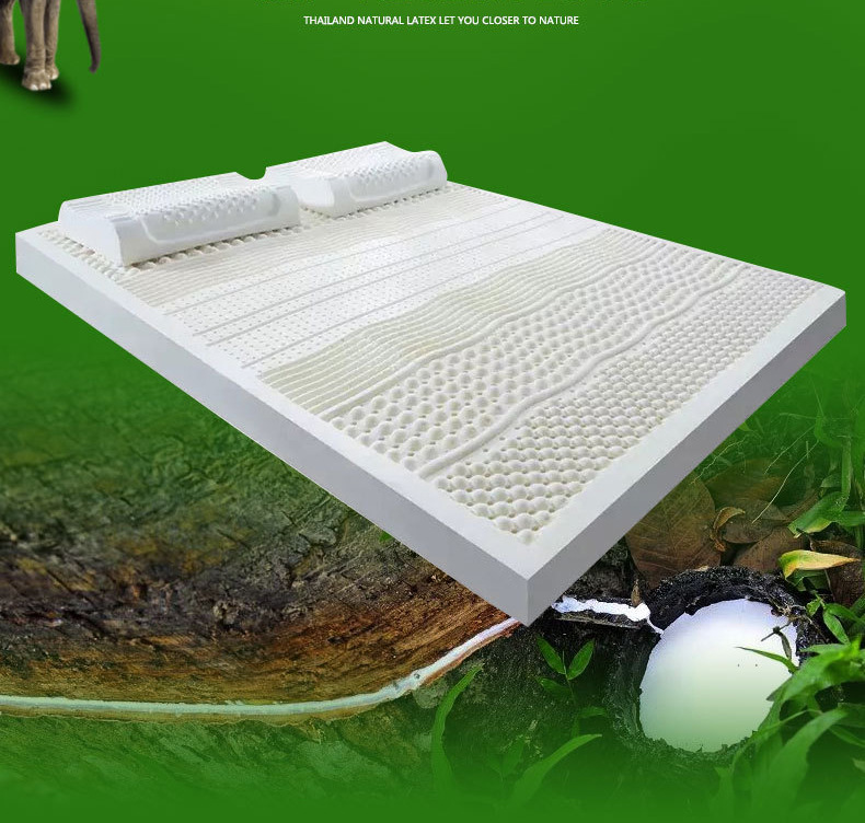 乳胶床垫泰国天然进口橡胶1.5米1.8m单双人学生宿舍席梦思床定制