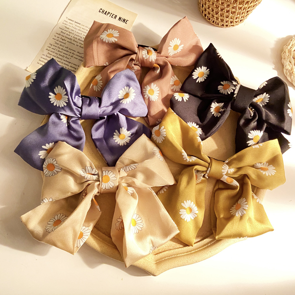 大蝴蝶结发夹后脑勺lolita发饰弹簧夹日系发卡头饰夹子爱心小雏菊