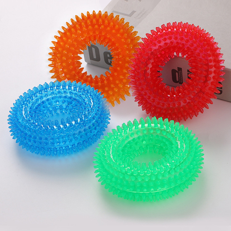 宠物狗狗玩具啃咬用品tpr刺环啃咬磨牙宠物用品跨境工厂现货批发