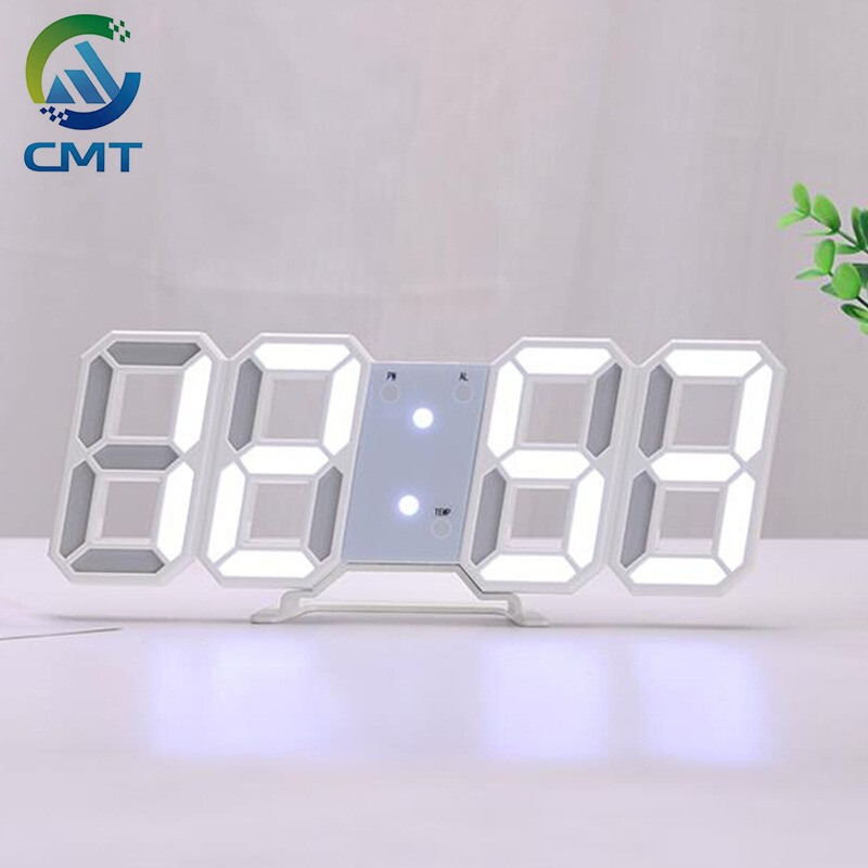 SOURCE Manufacturer 3D Stereo Wall Clock Upgraded Version Led Clock Led Digital Clock Electronic Clock Thermometer Alarm Clock