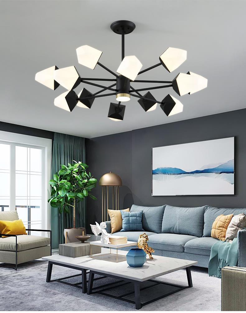 led客厅吊灯简约现代大气网红创意卧室灯北欧2020年新款灯饰灯具