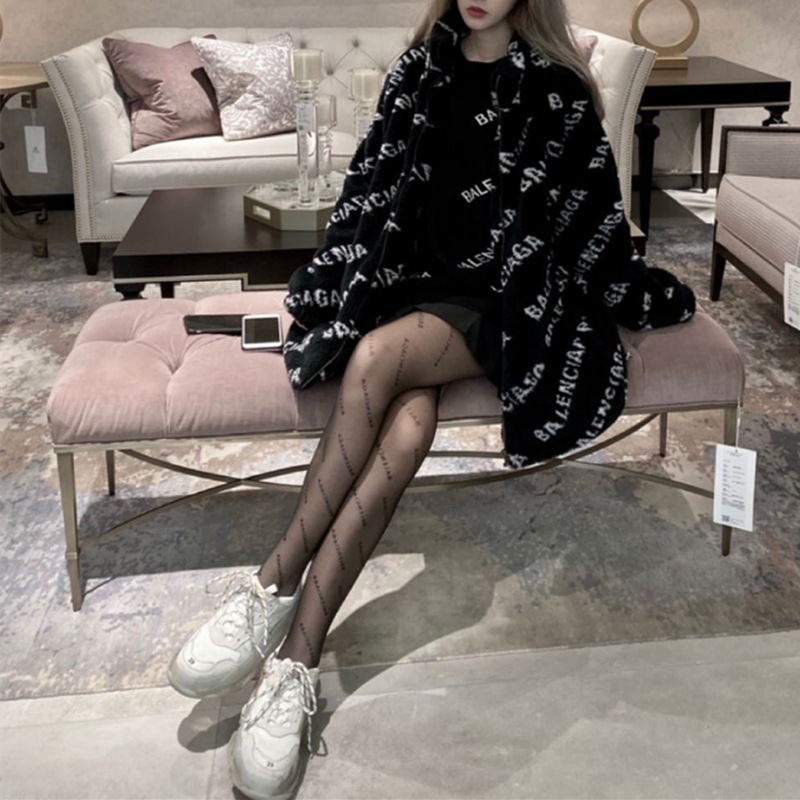 g字母性感黑色蝴蝶结渔网丝袜女烫钻连裤袜印花春秋薄ins潮牌满印