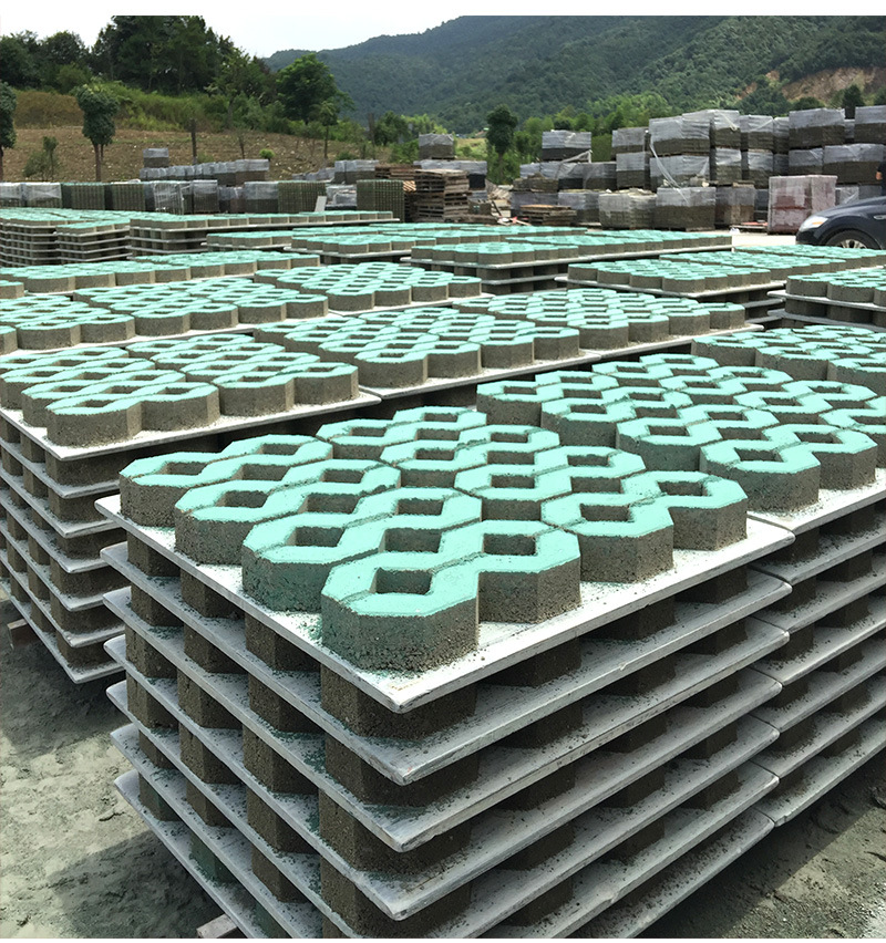 水泥八字圆孔植草砖停车场专用草坪砖植草砖路面混凝土井字植草砖