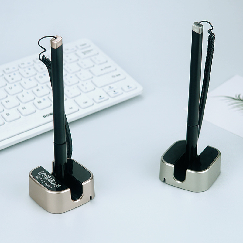 商务办公笔圆珠台笔广告笔油笔 桌笔 台式银行柜台签字笔定logo