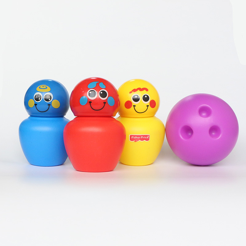 cikoo斯高不倒翁保龄球塑料玩具早教过家家认知男女孩卡通娃娃