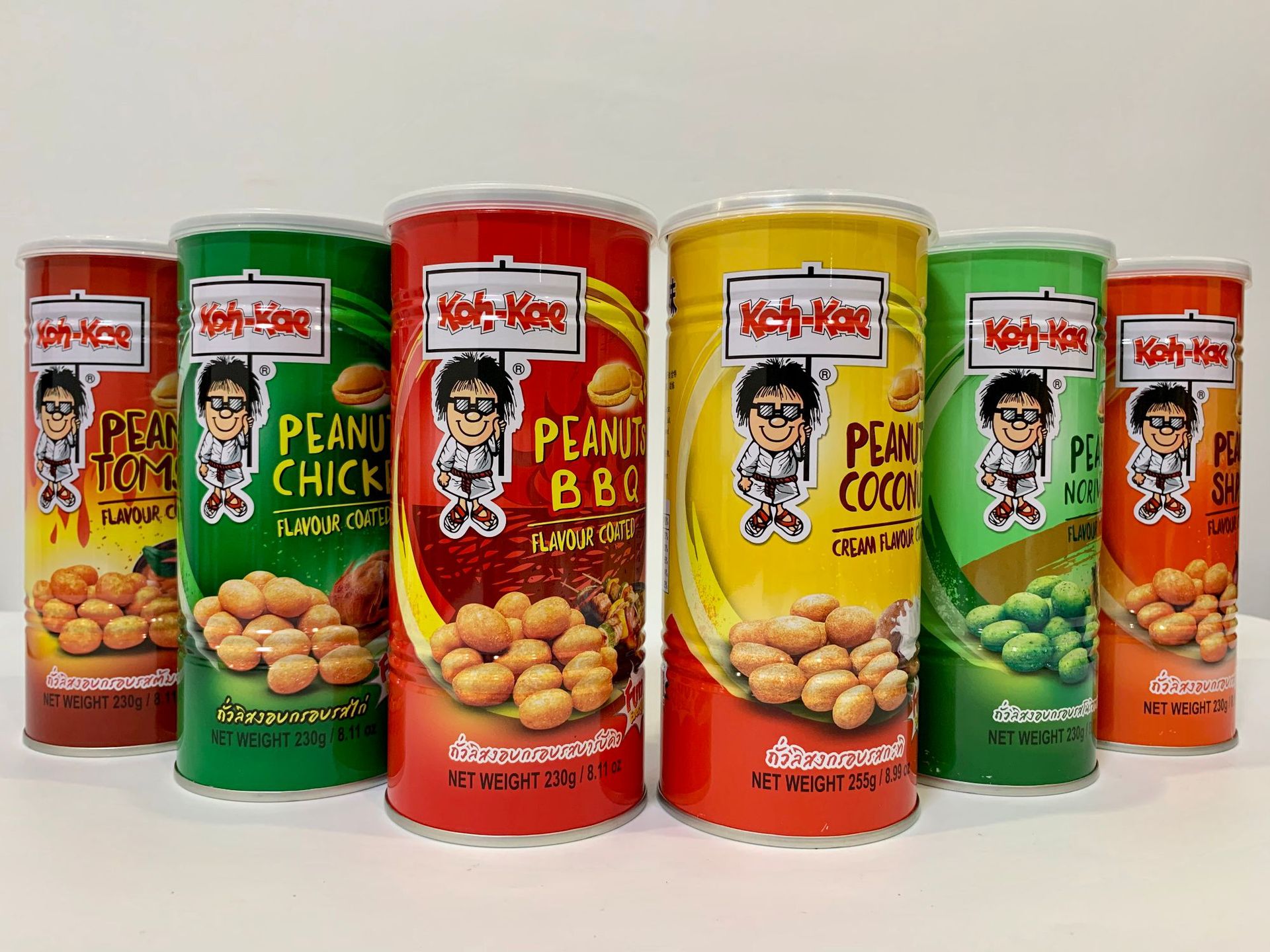 泰国进口 大哥花生豆230g 芥末花生烧烤味休闲零食品坚果批发