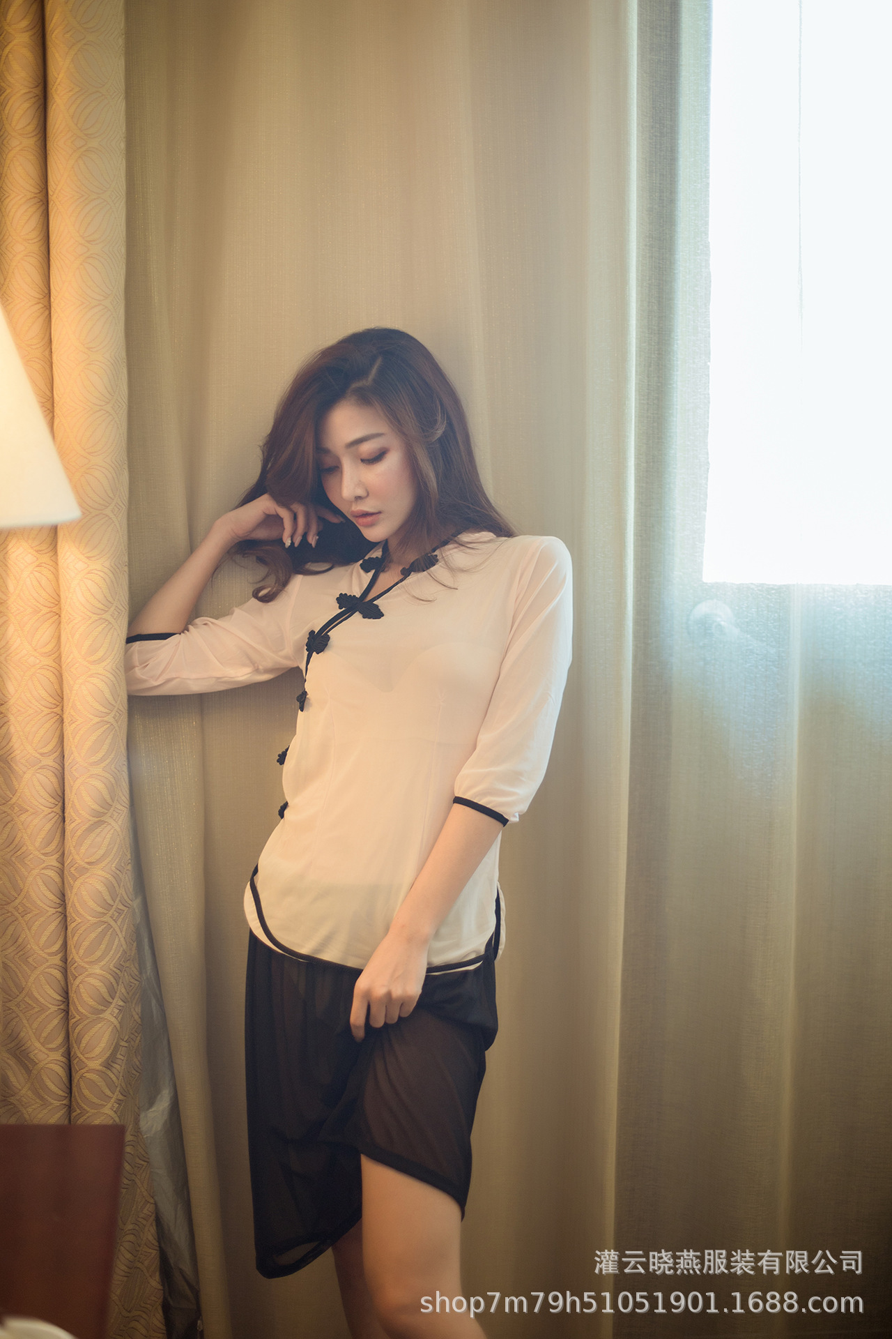 情趣内衣女式民国风性感肚兜制服成人诱惑套装网纱透视装