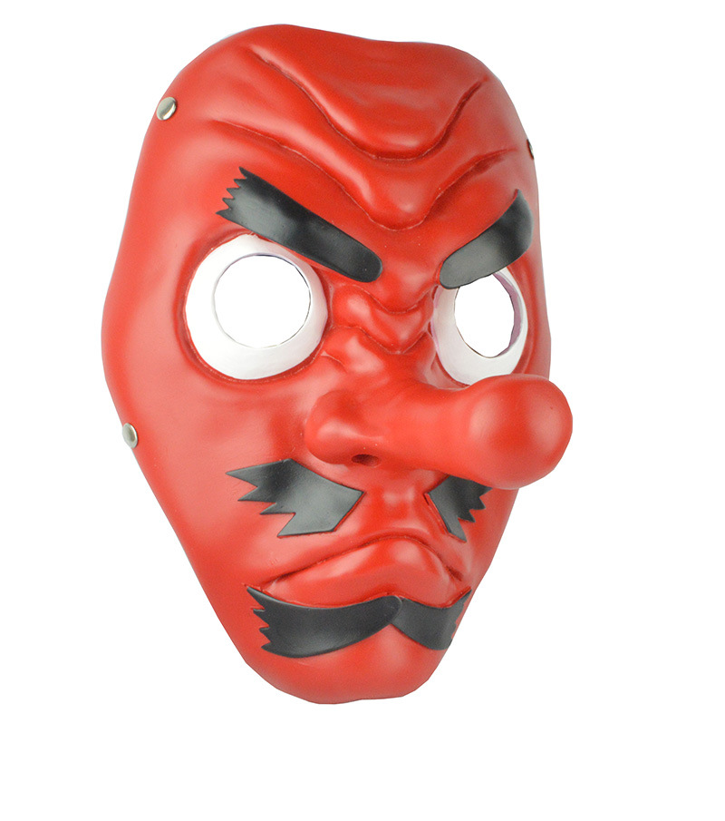 鬼灭之刃天狗面具鳞泷左近次导师鬼杀队道具万圣节全脸面具装饰品