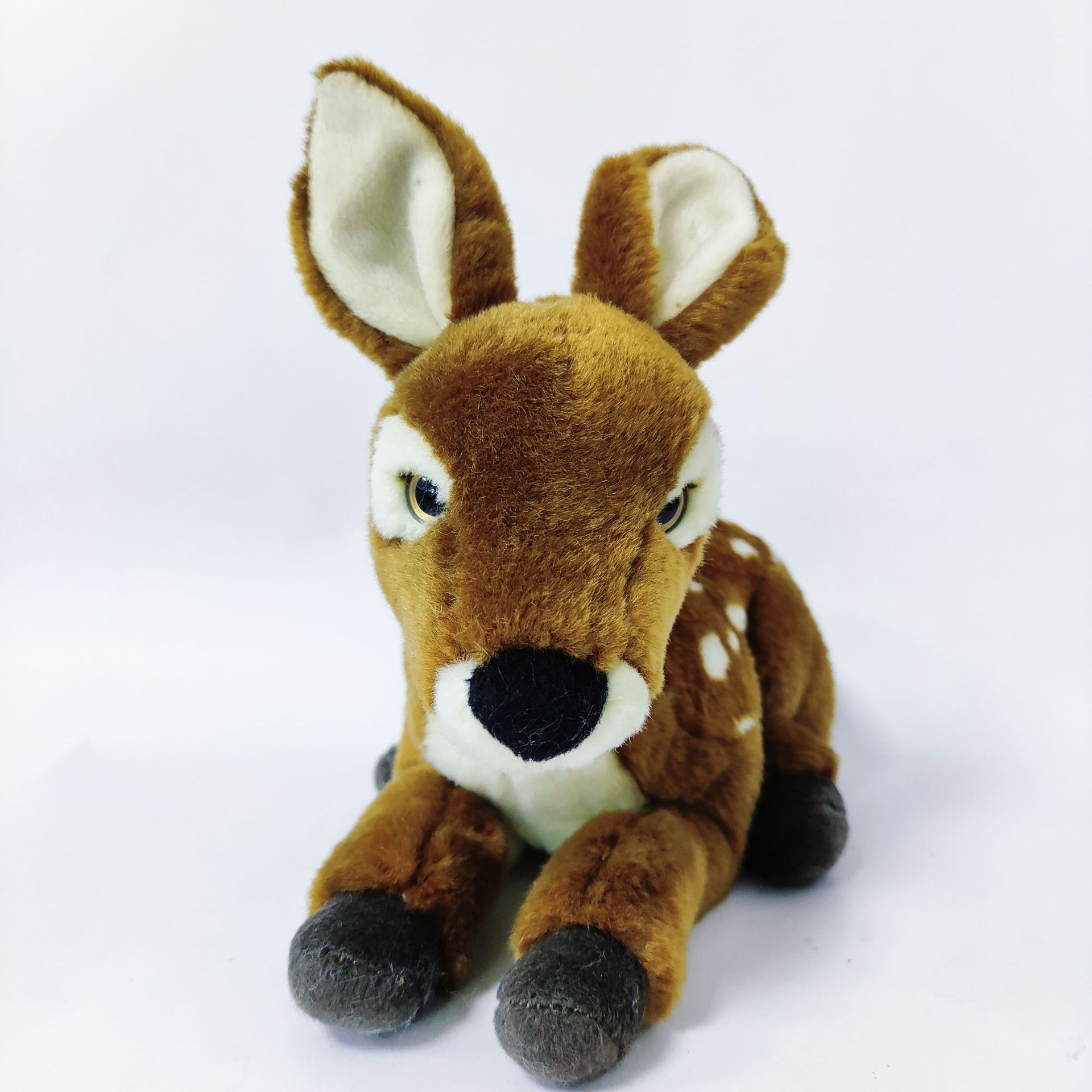 来图定制梅花鹿毛绒玩具动物园活动礼品仿真鹿玩偶长颈鹿布娃娃