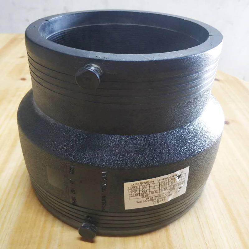 电熔直通 pe变径直通 承插给水管接头现货供应电熔大小头dn63-315