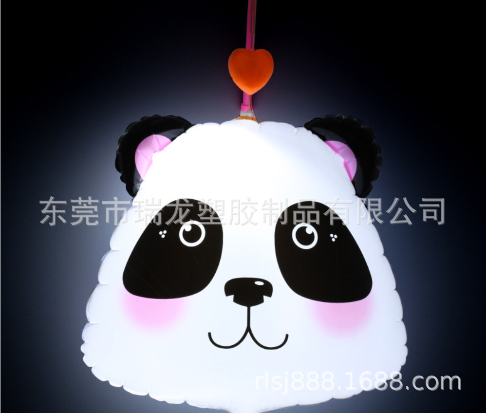 2021年中秋节电子音乐pvc充气发光卡通灯笼可爱小熊灯笼儿童玩具