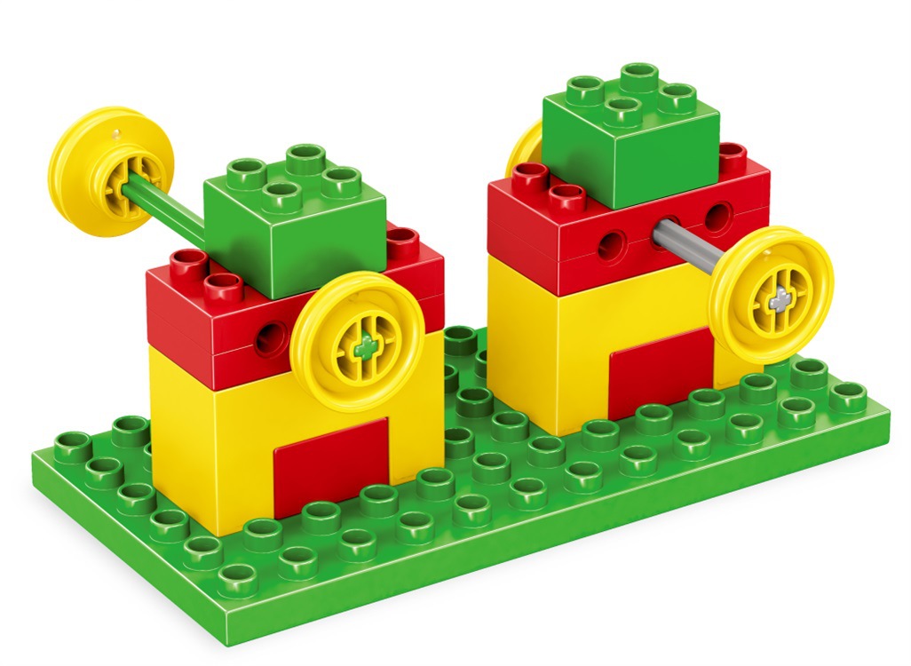 机械齿轮拼搭积木套装69pcs创意儿童百变diy自装组装拼装积木玩具