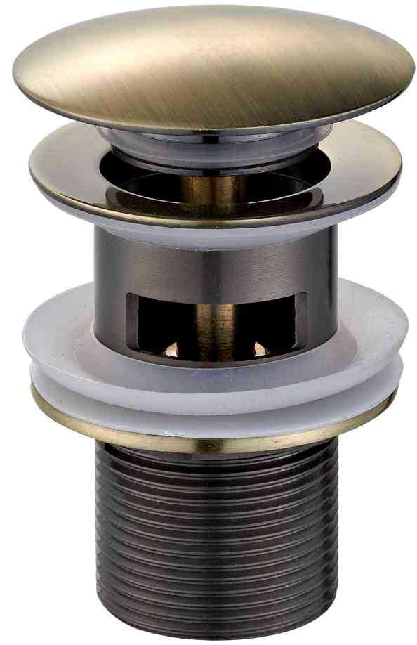 全铜浴缸下水器弹跳芯脚踩式浴缸排水器淋浴房木桶浴盆排水管