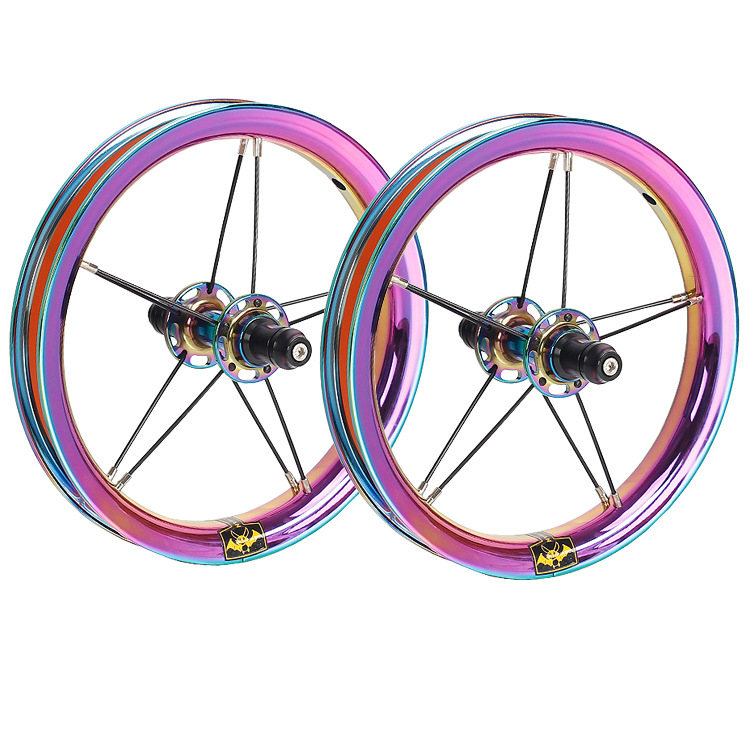 12寸平衡车滑步车轮组童车strider papa开档85/95改装双层轮组