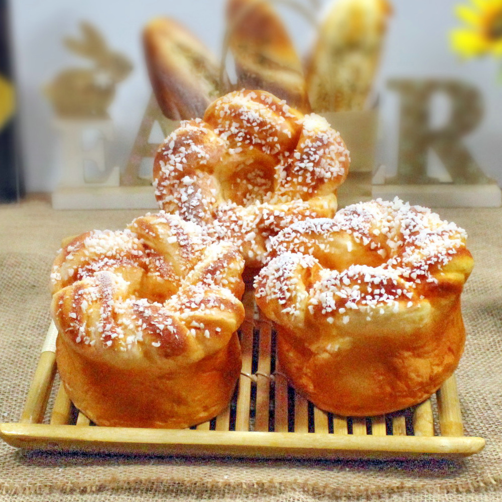 树桩大面包食品模型mbd-05大小手感色泽逼真可供撒菠萝粉黑麦面包