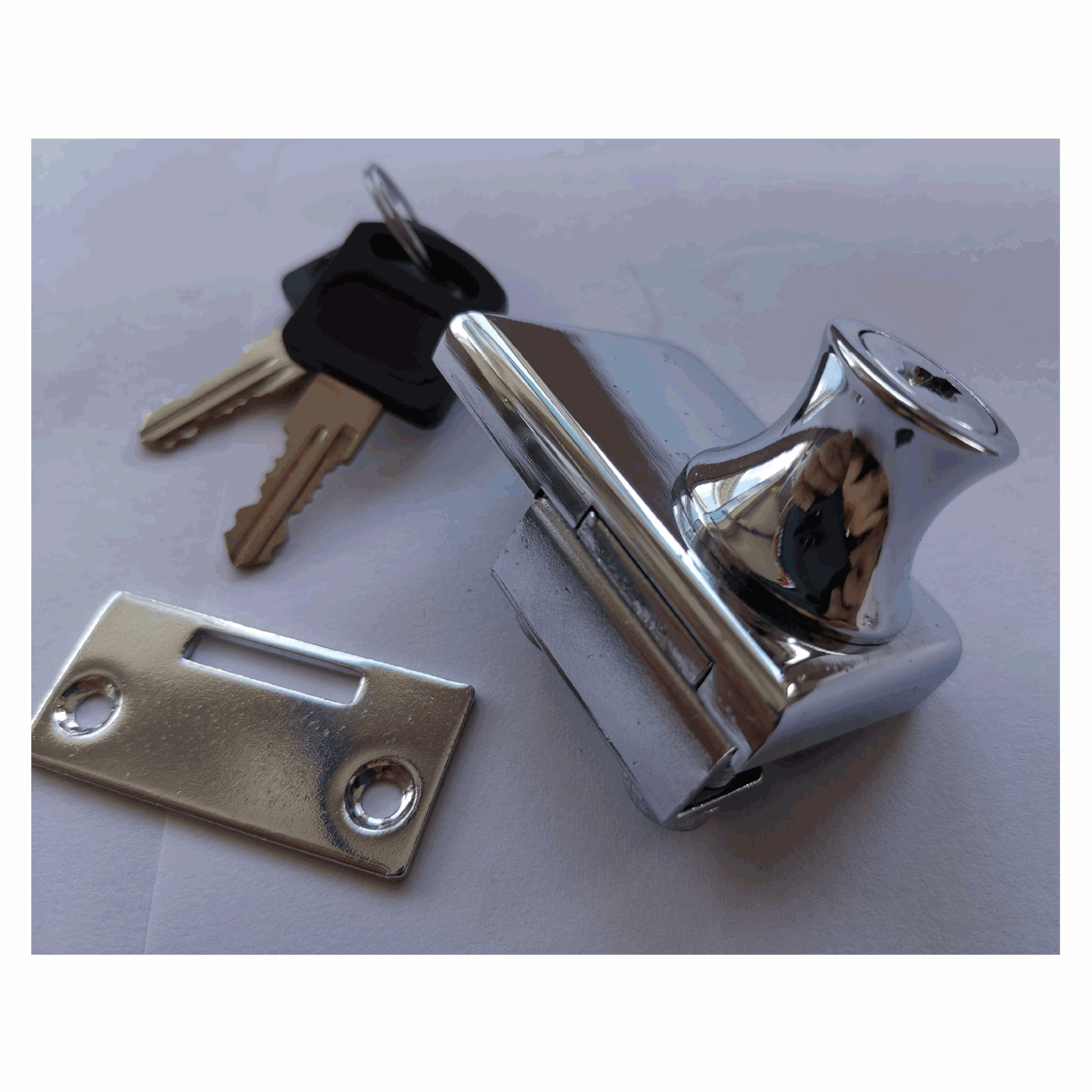 供应不用开孔玻璃锁锌合金玻璃柜锁推拉门玻璃锁对开门玻璃锁