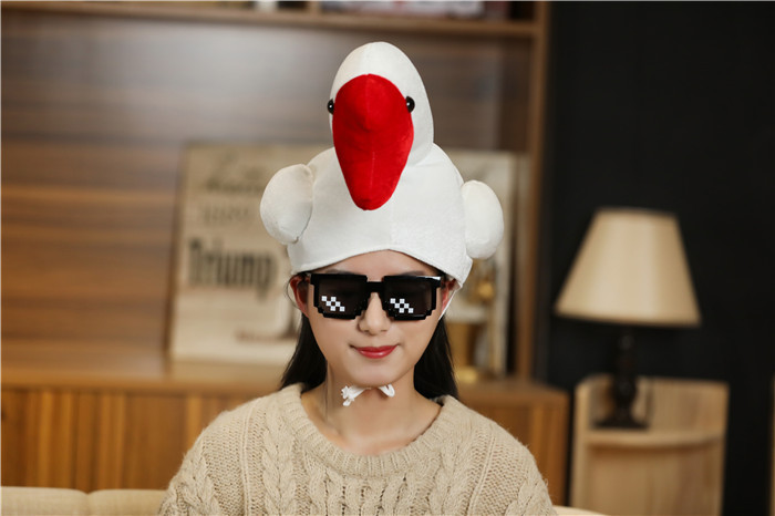 商品描述适用年龄少年(7-14岁)高度成人儿童都可以戴颜色全身白鹅公仔