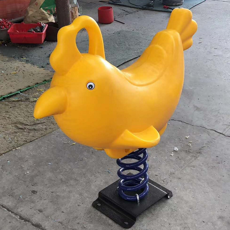 幼儿园室外弹簧摇马公园小区游乐场儿童骑木马户外跷跷板摇乐玩具