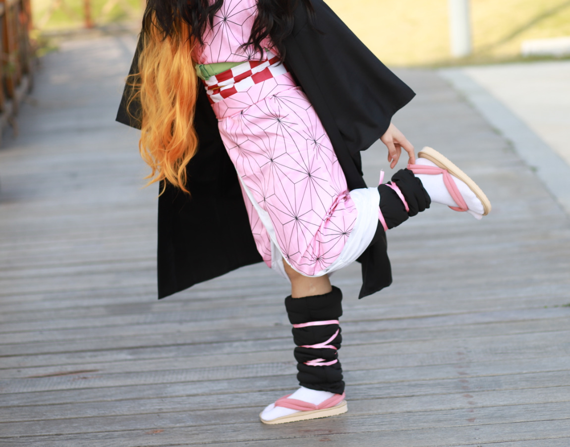 金源亿家鬼灭之刃祢豆子炭治郎我妻善逸富冈锖兔cos木屐凉拖鞋女