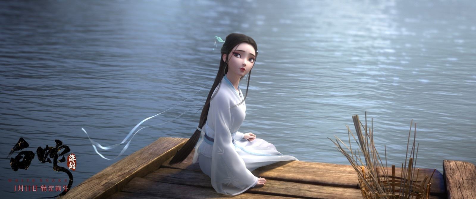 白蛇缘起白素贞服小白衣服白娘子play服古装白色汉服古装