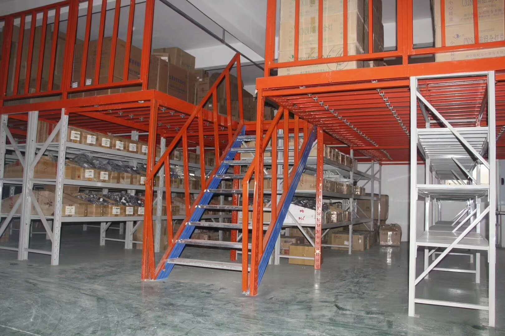 深圳阁楼平台定做重型仓储货架搭建厂房仓库二层钢构平台可拆装