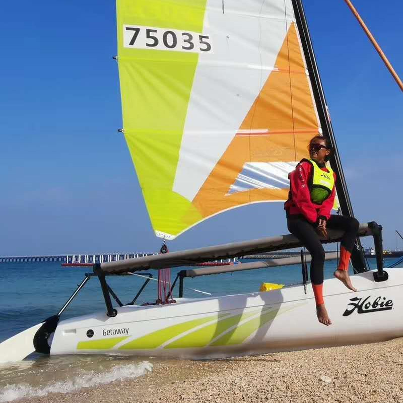 hobie16双体运动帆船旅游水上自行车游艇快艇钓鱼艇珐伊getaway