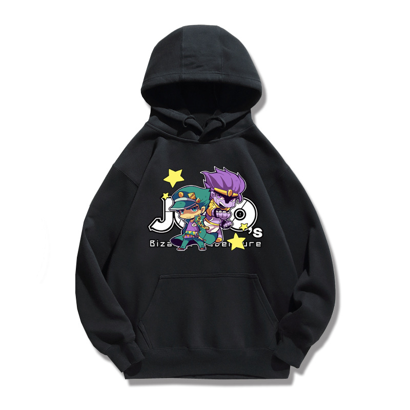 jojo的奇妙冒险联名卫衣男秋冬新款连帽衣服卡通动漫周边外套