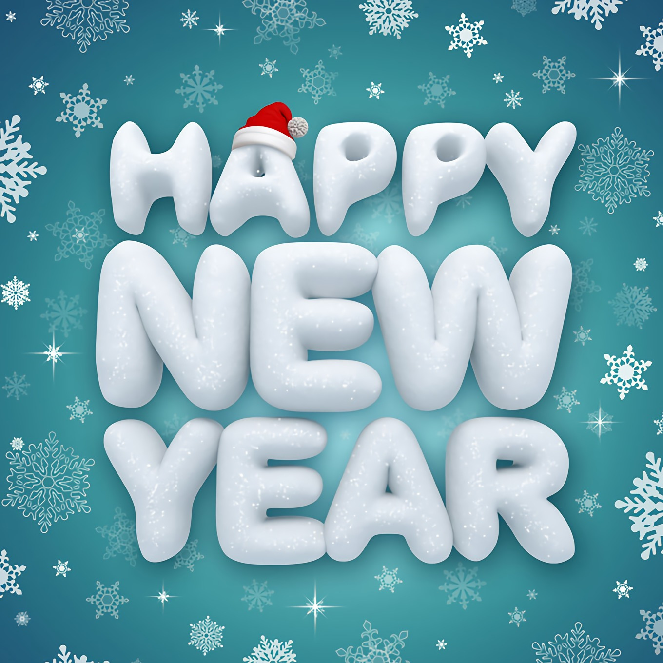 5d钻石画英文字母happynewyear圣诞雪花diy贴钻十字绣满钻30cm