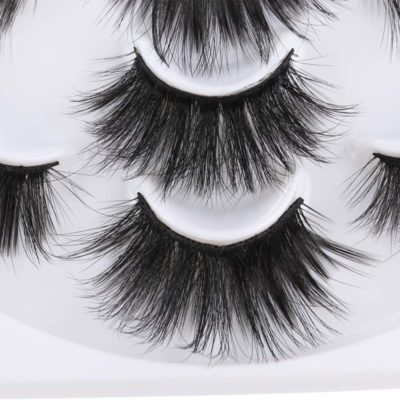 7对 化纤假睫毛 柔软睫毛 25mm超长眼睫毛 8d false eyelashes