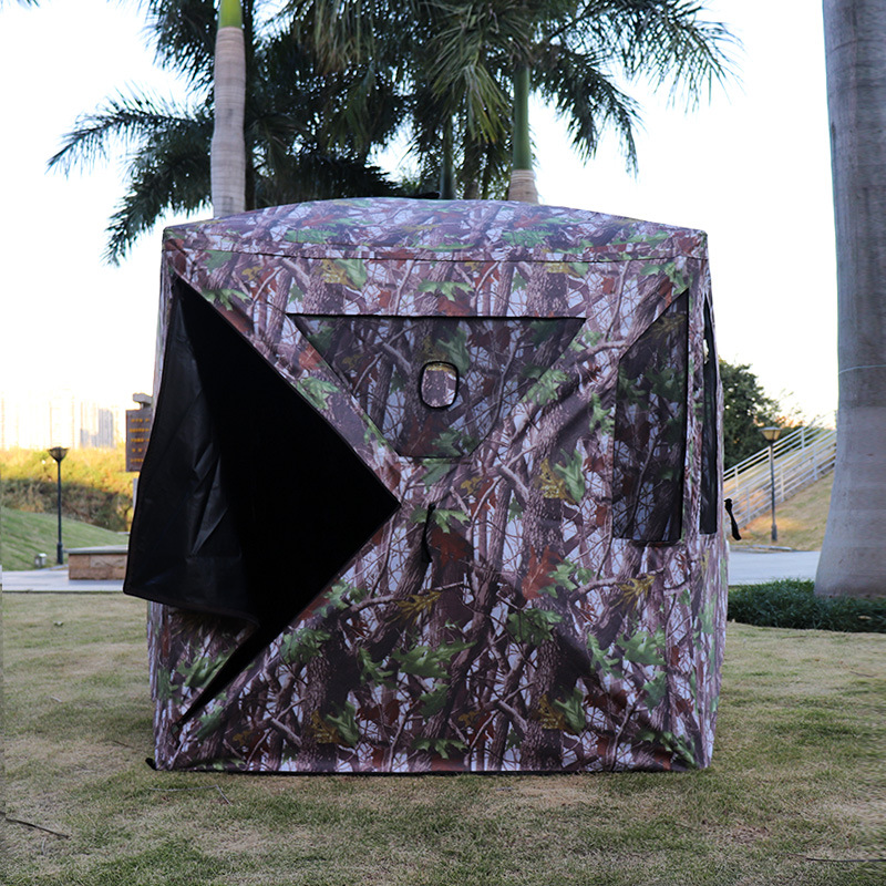 仿生迷彩狩猎帐篷 双层帐打猎帐篷 野外伪装观鸟拍鸟摄影帐篷