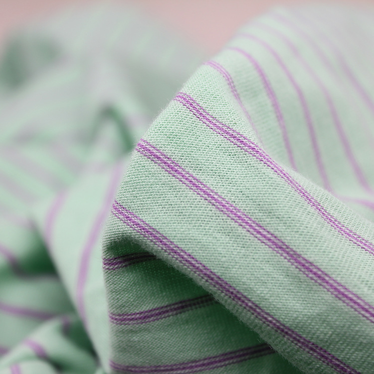 140克精彩棉汗布 全纯棉色织 单面横间彩虹条纹 针织时装面料春夏