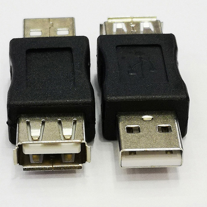 usb转接头公对母usb公母直通头接口usb转换头延长数据线充电