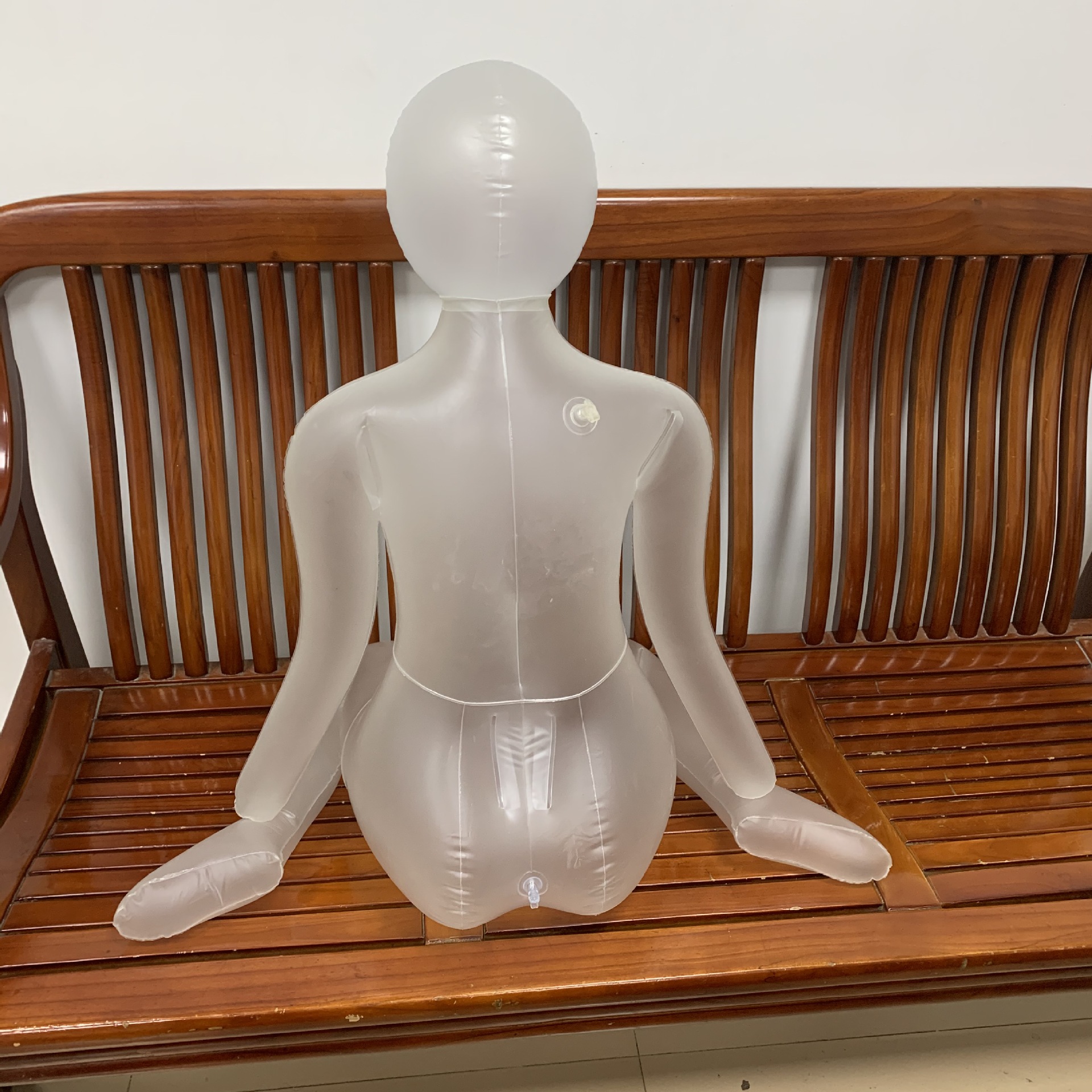 充气娃娃/充气女性性玩具/仿真充气半身模特/充气透明人体模特