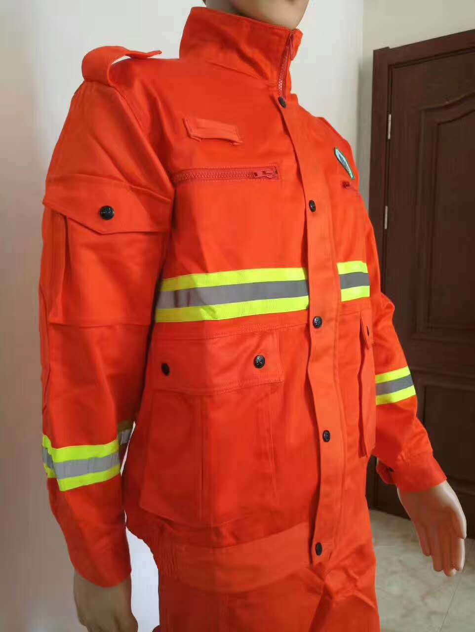 森林消防服 加厚加密阻燃灭火防护服直贡缎森林防火服
