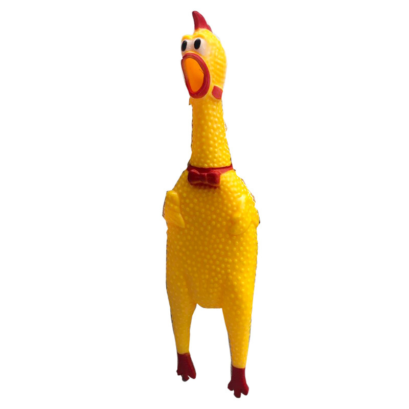 恶搞惨叫鸡玩具鸡解压发声怪叫鸡发泄道具绝望会叫的耐咬玩具