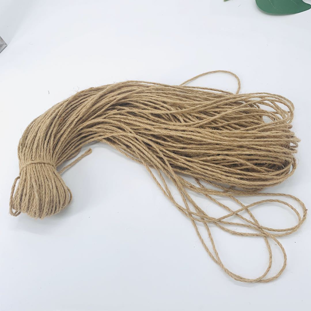 麻绳绳子手工编织装饰绳墙创意diy材料幼儿园捆绑粗细花瓶麻线绳