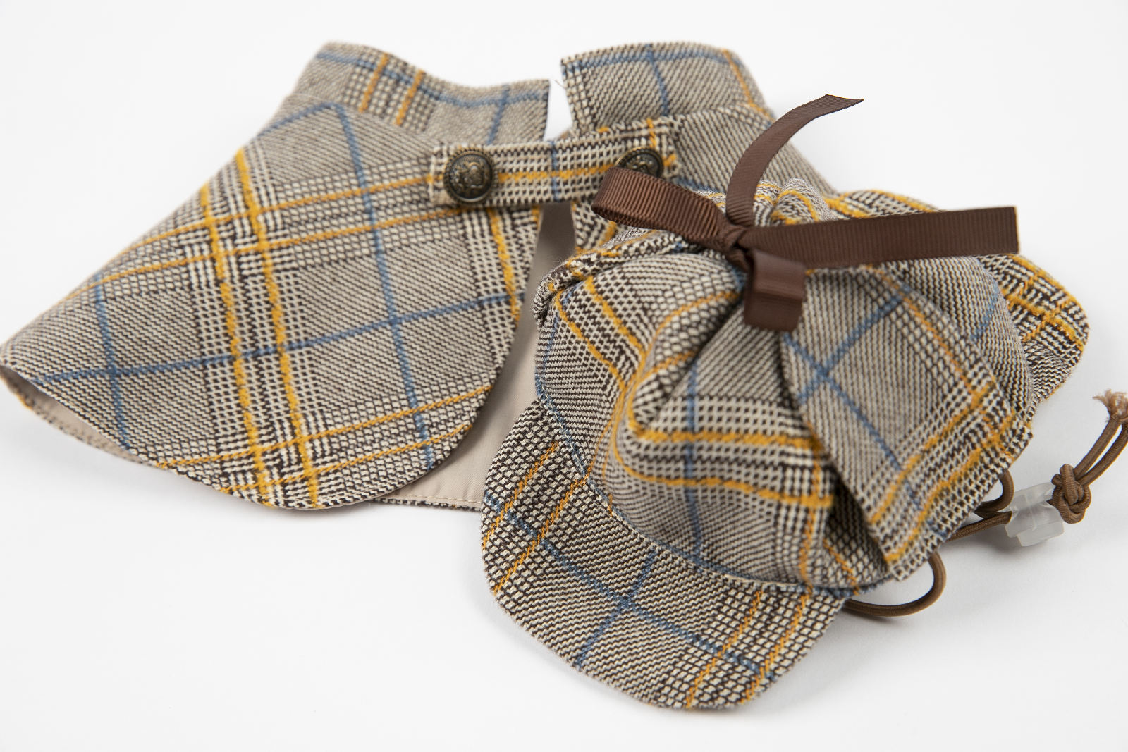 宠物狗狗衣服侦探装可爱个性斗篷春秋款夏款季泰迪比熊博美小型犬