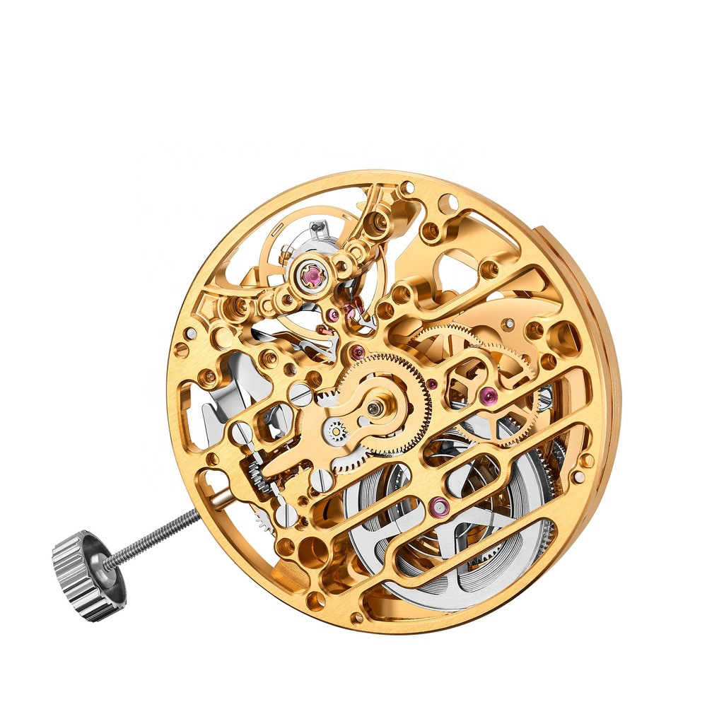 手表机芯改装 手表配件双镂空自动机械机芯日本进口8n24 8n40 oem-阿