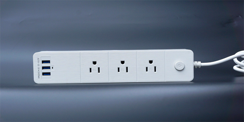 美规排插防雷过载3usb美标插板拖线15aul美式插座电源浪电涌保护