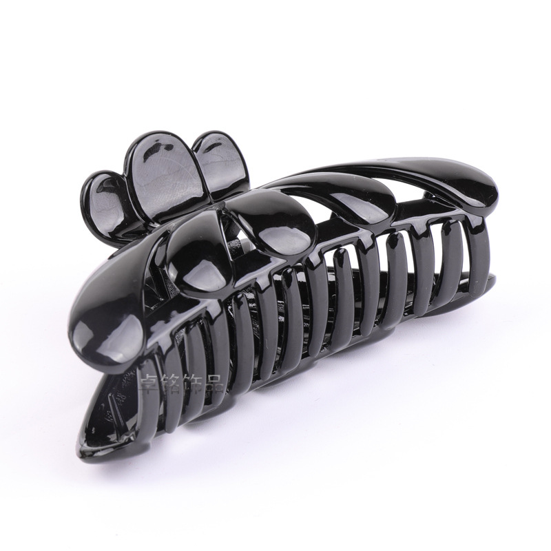 New Eu and South Korea Foreign Trade Simple Versatile Hair Jaw Clip Fashion Hair Clip Plastic Large Spring Clip