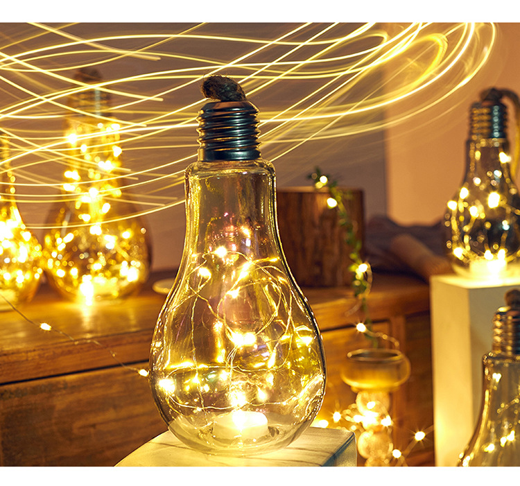 北欧ins小灯泡挂饰装饰墙面麻绳灯挂件卧室房间布置个性创意壁饰