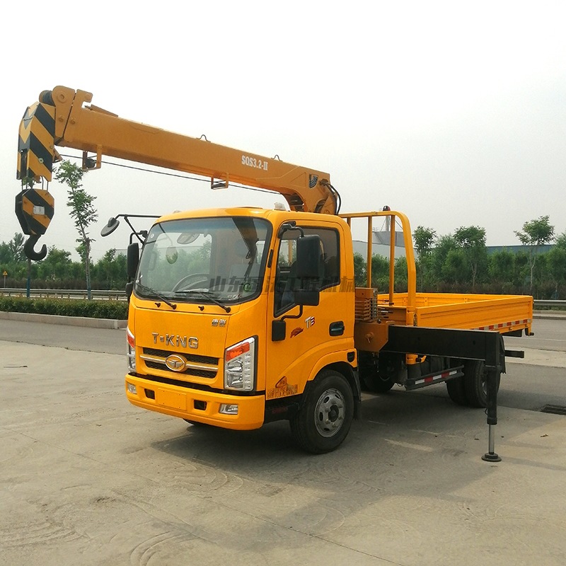 小型汽车随车吊 市政建设双腔液压随车起重吊机 6吨8吨自卸随车吊